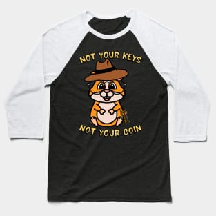 Funny Hamster - Not your keys not your coin Baseball T-Shirt